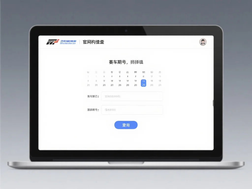 赛车结果查询界面示例
